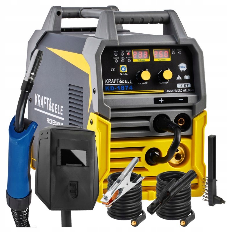 Svařovací Stroj Mig Mag Fcaw Mma Tig Lift 40-250A LCD Kraft&Dele