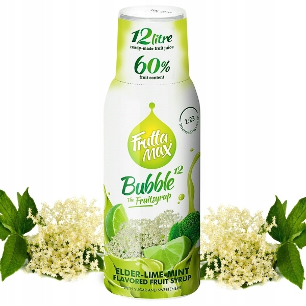 FruttaMax SYROP KONCENTRAT DO SATURATORÓW SMAK LIMONKA-BEZ-MIĘTA NA 12l EAN (GTIN) 5998571760063