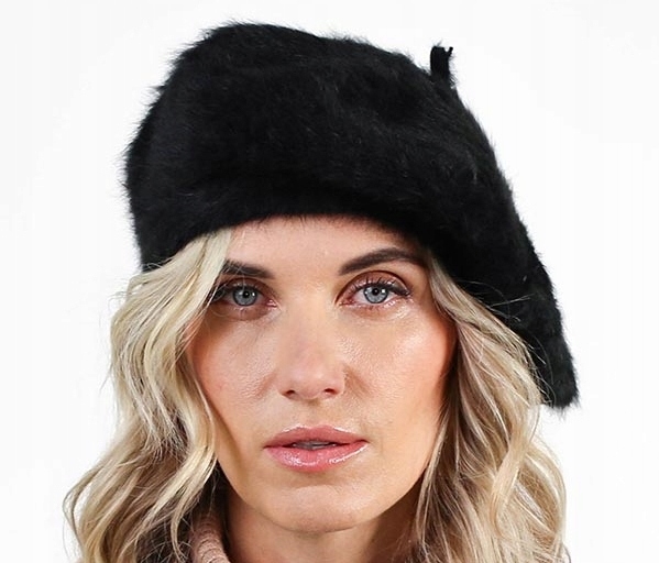 BERET DAMSKI CIEPŁY ANGORA WŁOS ALPAKA *PREZENT MIKOŁAJ ŚWIĘTA Kod producenta XXX