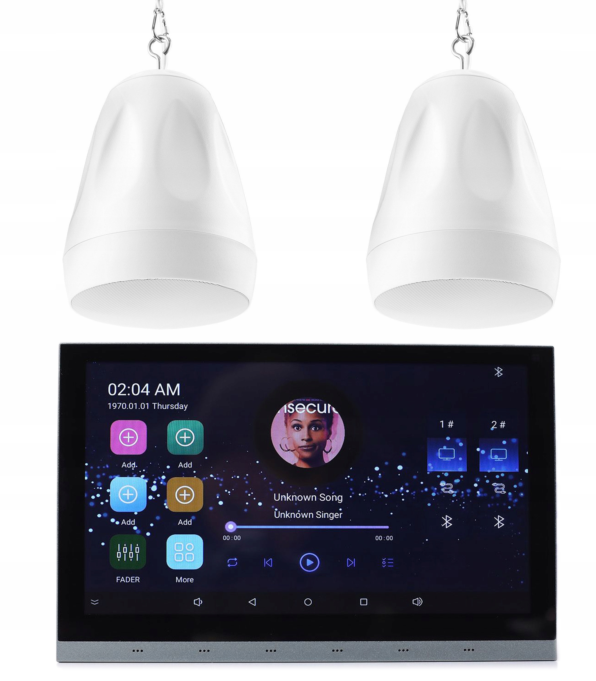 Nástěnný přehrávač Tonsil WS-100 WiFi 2x závěsný stropní reproduktor ZGSW45W