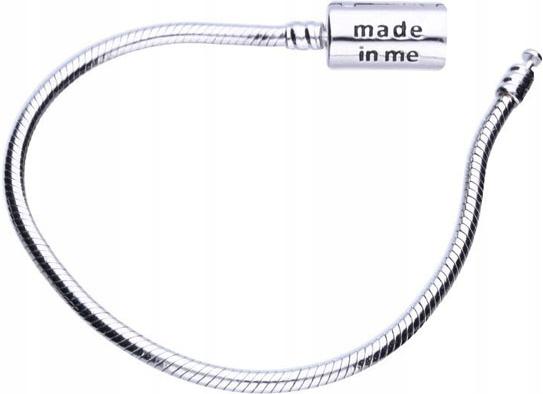 Stříbrný náramek 925 pro přívěsky s nápisem moderní módní vzor 19 Cm