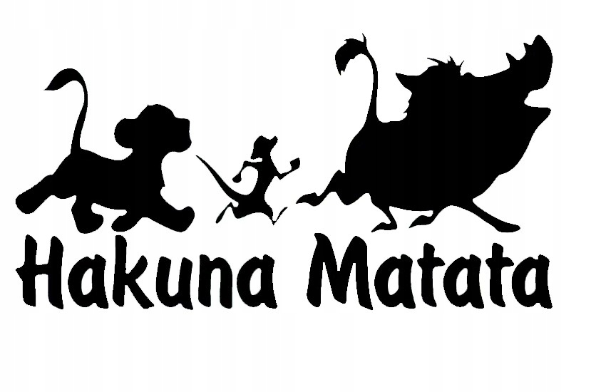 

Naklejka Auto Szybę Hakuna Matata