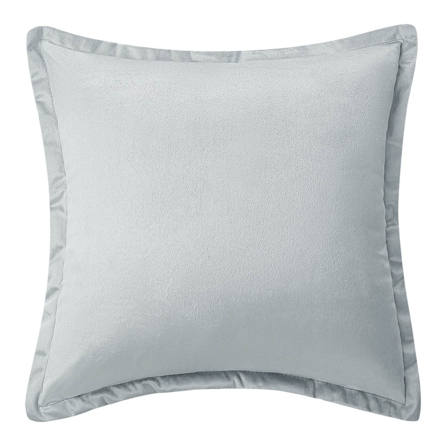 

Popielata Poszewka Z Falbanką Velvet 40X40 Soft