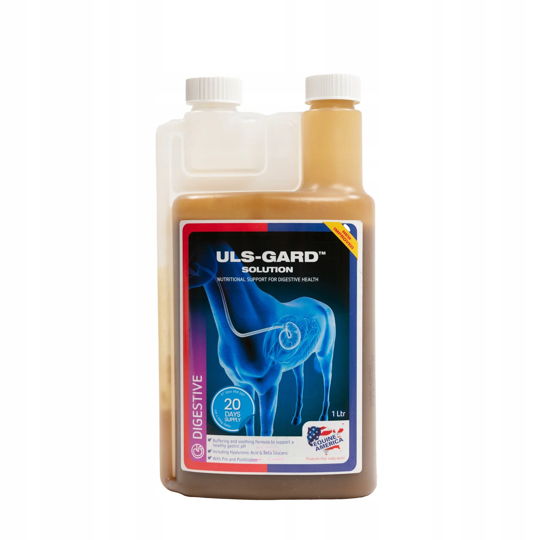 Equine America Uls Gard Solution żołądek wrzody płyn dla koni horse 1 L