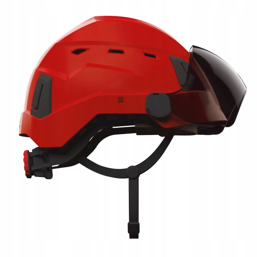 Ochranná přilba Atra 40V s ventilací a krytem S42, červená