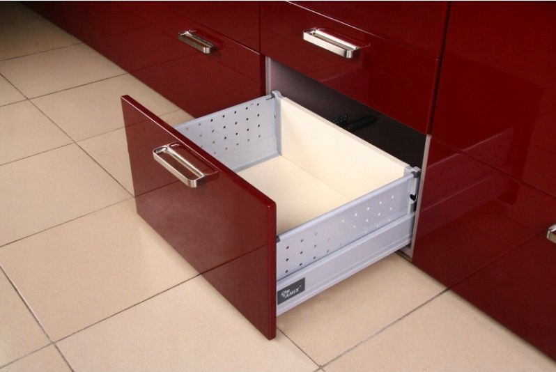 SZUFLADA SYSTEMBOX AMIX TB10 L-450 WYSOKI + BOKI Kolor frontów szary