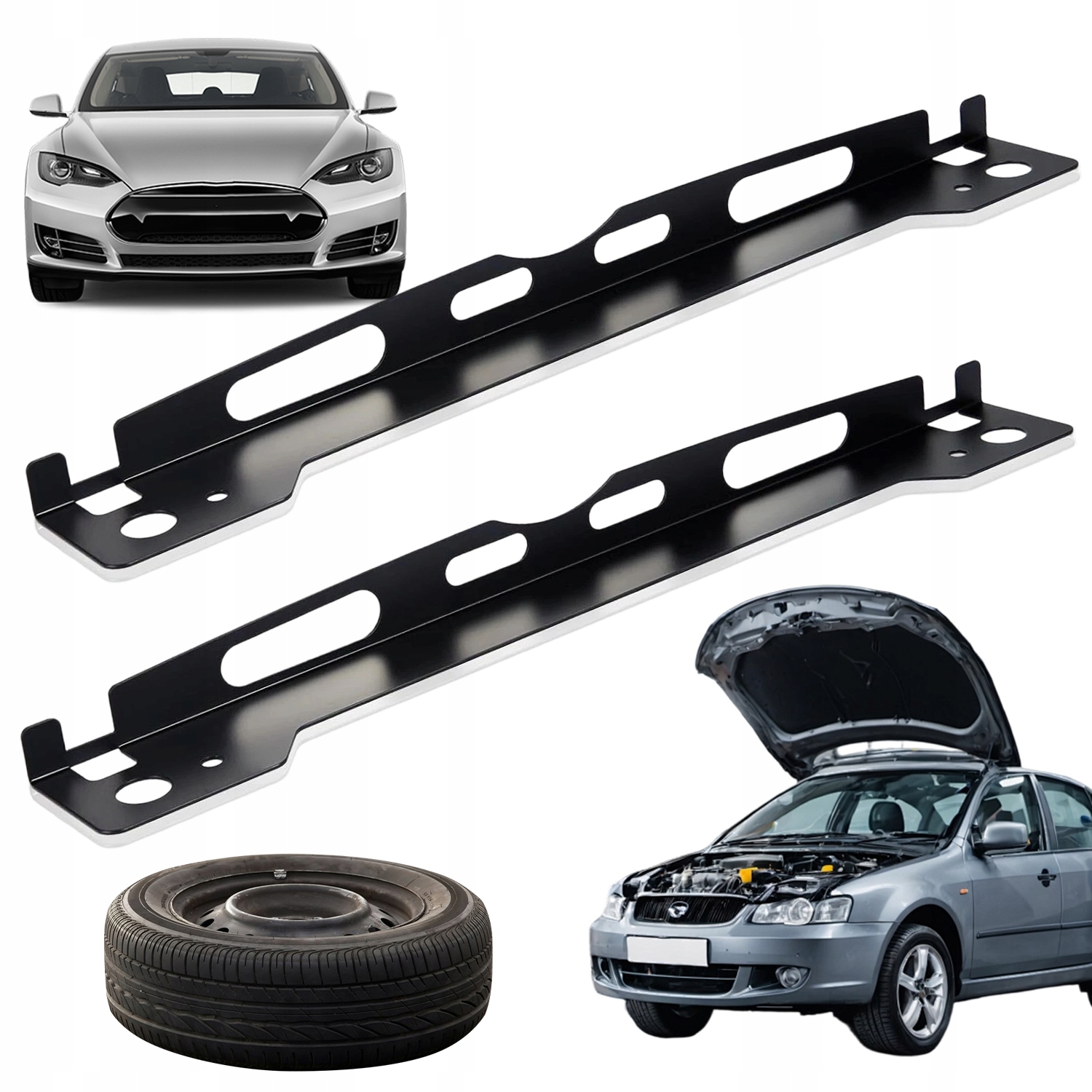 Płyty Do Wyrównania Kół 2 Szt Uniwersalne Do Samochodów Suv I Sedan