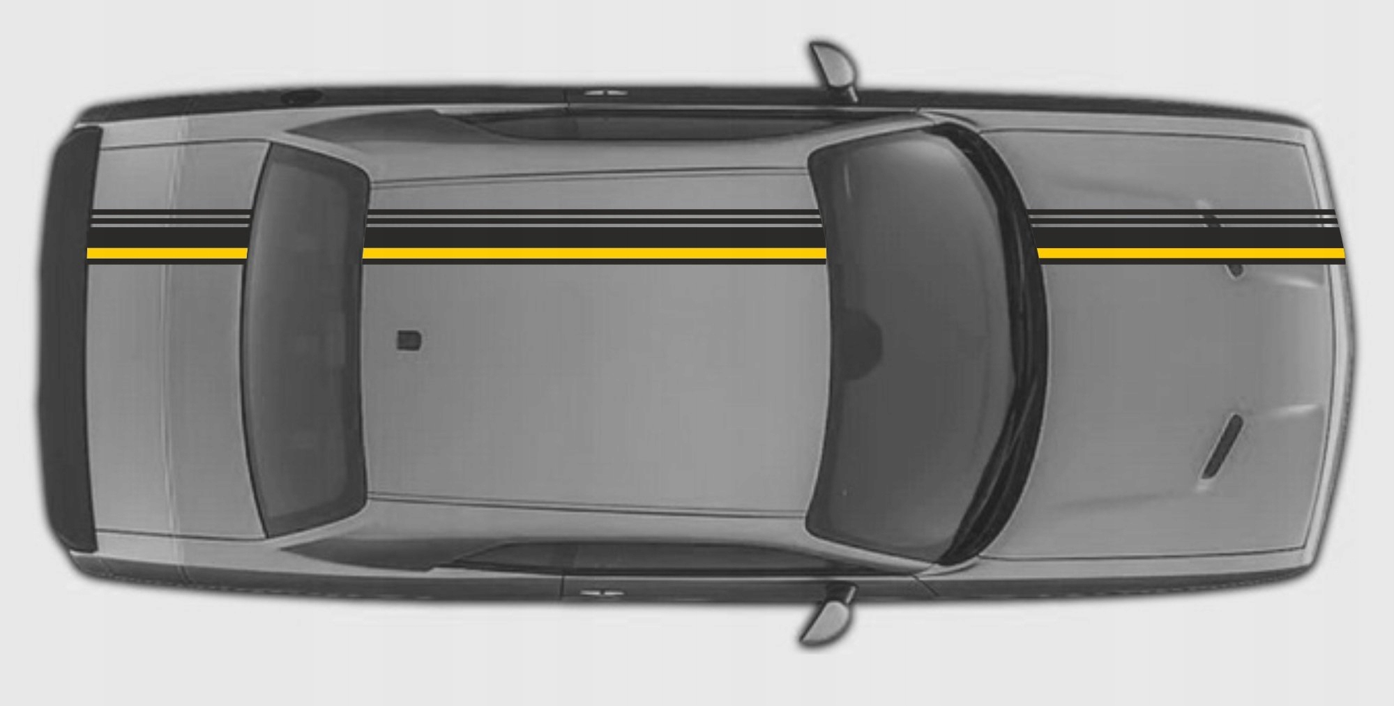 Tuningové nálepky na masku, strechu, batožinový priestor Dodge Challenger Shaker