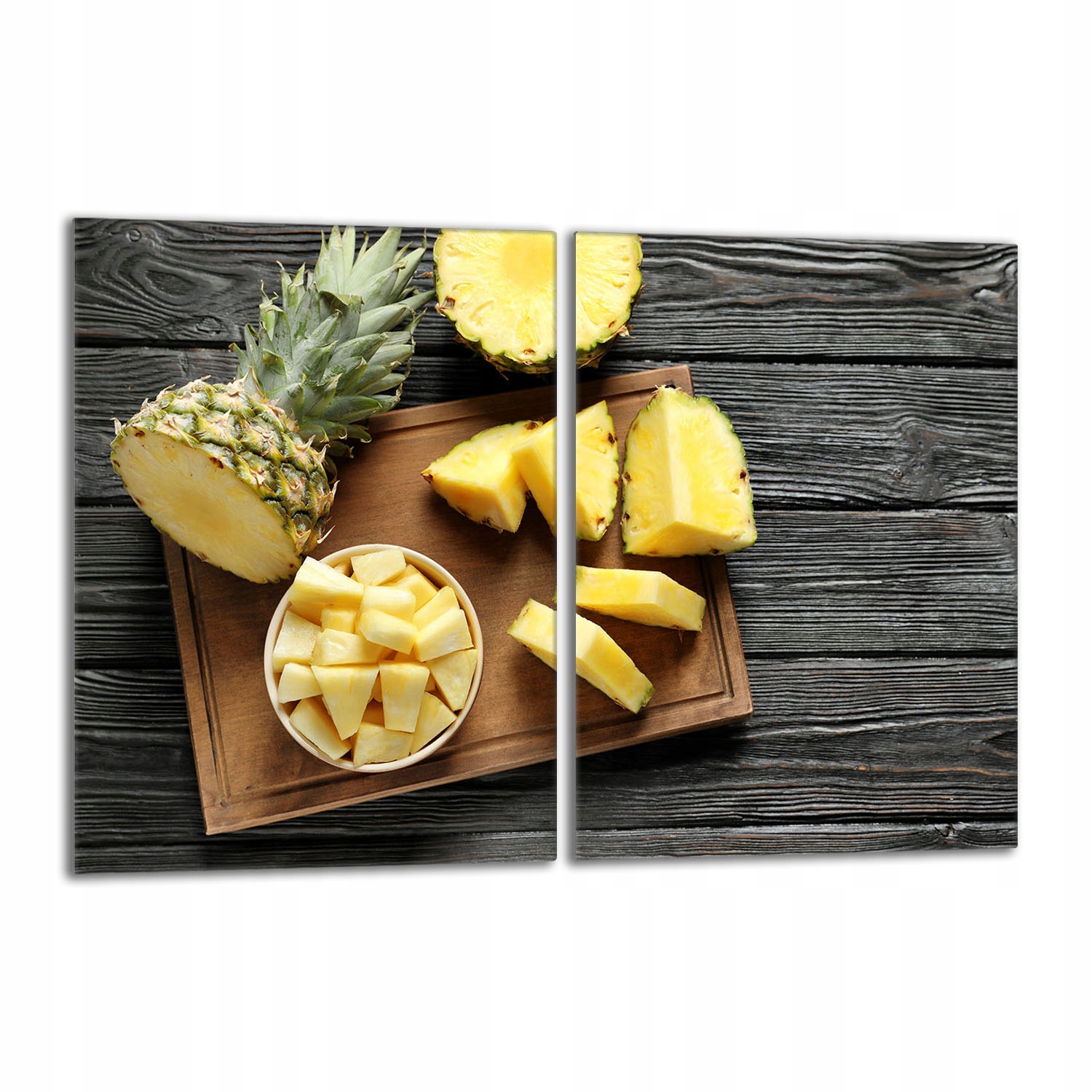 Skleněná ochranná deska na sporák 2x40x52 Ananas Do Kuchyně