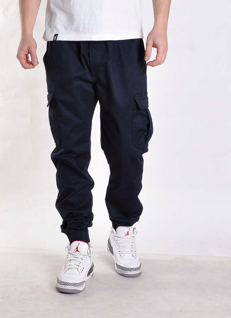 Spodnie XXL Bossline Cargo Jogger joggery granat Rozmiar XXL