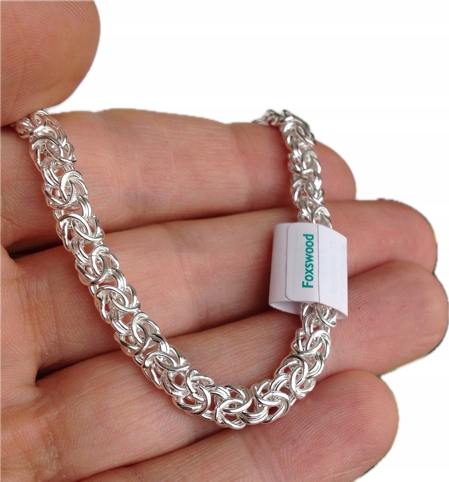 Gruba Bransoletka Srebrna Szeroka na rękę próby 925 (na Prezent)