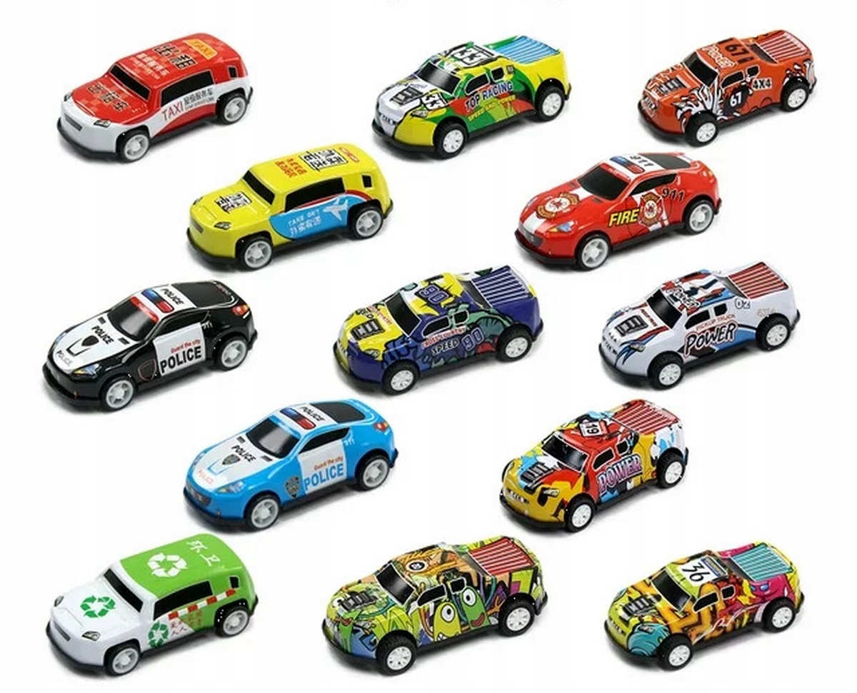 DUŻY ZESTAW SAMOCHODÓW METALOWE RESORAKI Autka AUTKO Z NAPĘDEM + Akcesoria Bohater Inny