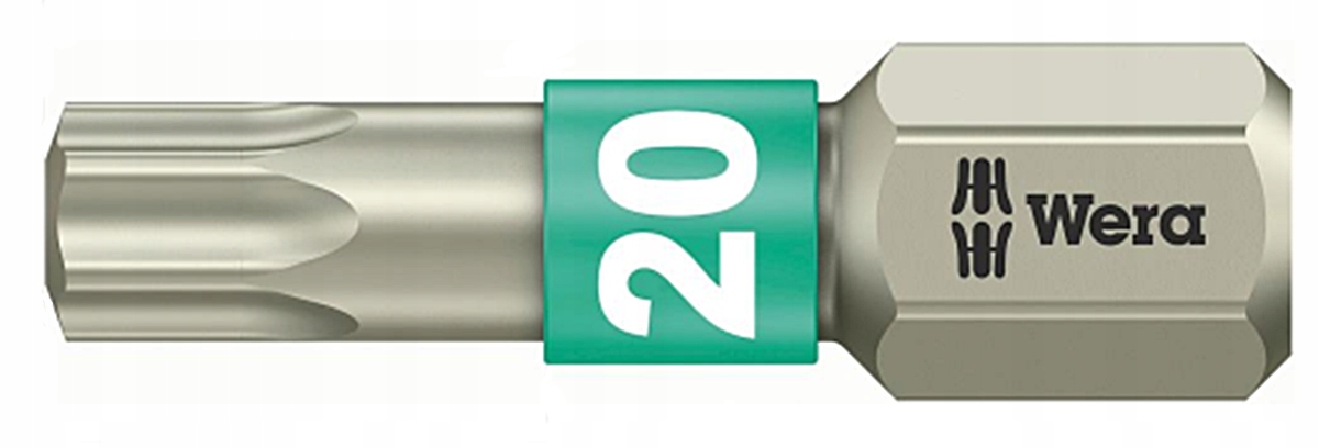Bit T20 x 25 mm 1/4" Torx Inox z nerezové oceli 071034 Wera