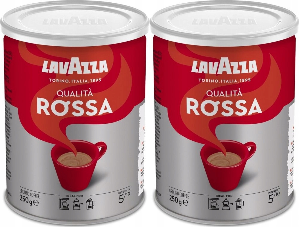 Kawa mielona Lavazza Qualita Rossa puszka 250g x2