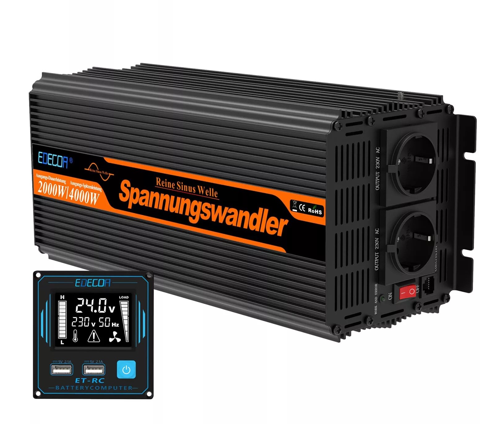 Edecoa DPP20 Przetwornica napięcia 24V 2000 W