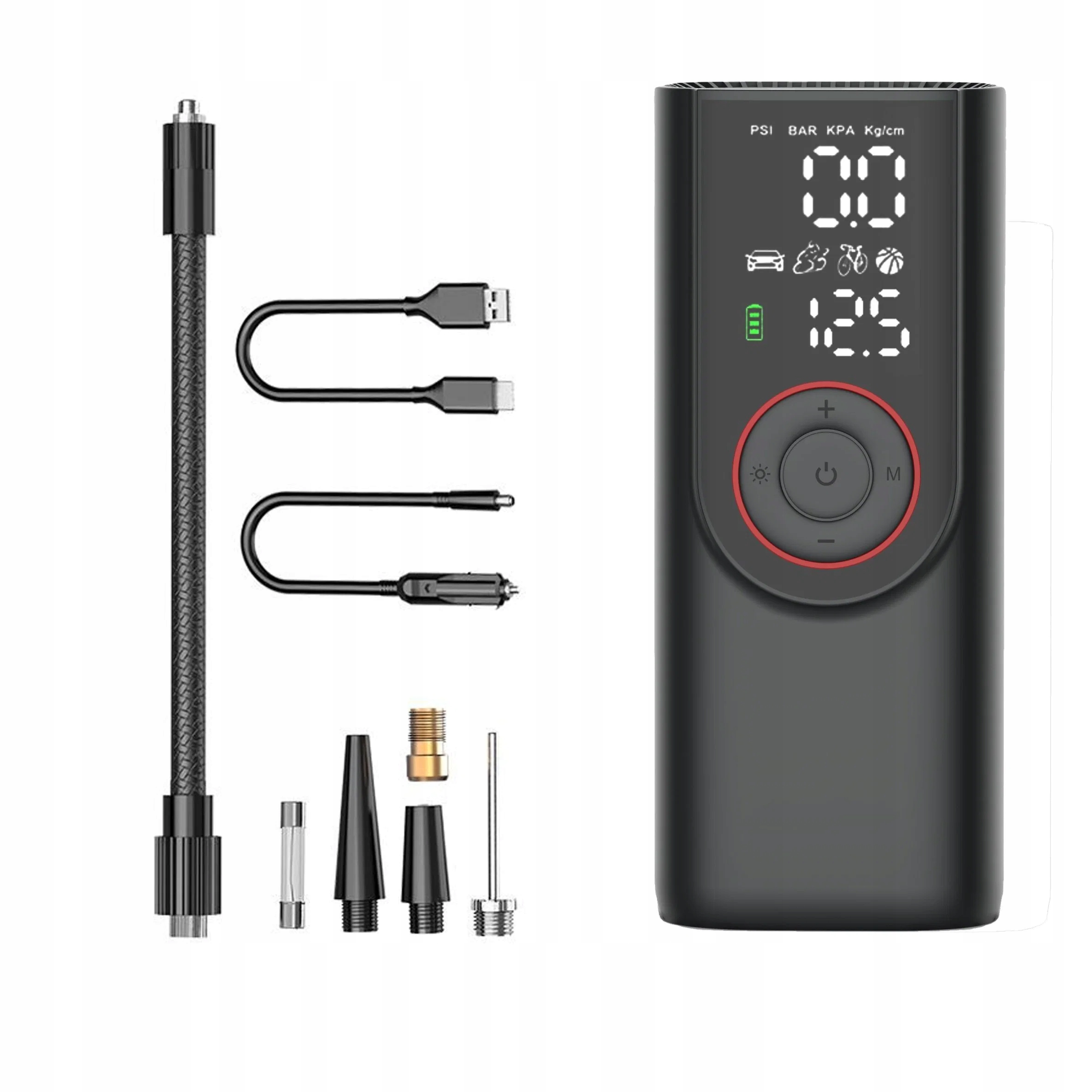 KOMPRESOR POMPKA ELEKTRYCZNA BEZPRZEWODOWA POWERBANK DO 10BAR 150PSI EM