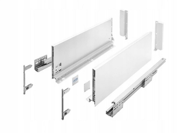 Szuflada Gtv Axis Pro B. Wysoka L350 H199 Biała Cichy Domyk Pełen Wysuw