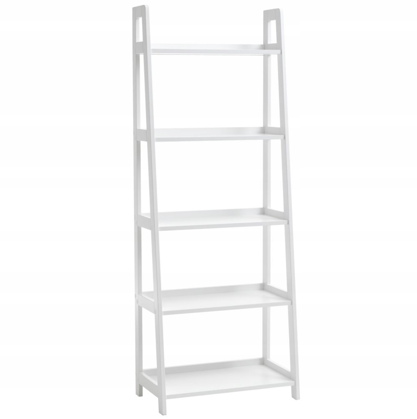 

Regał na książki półki drabinka modern Loft biały