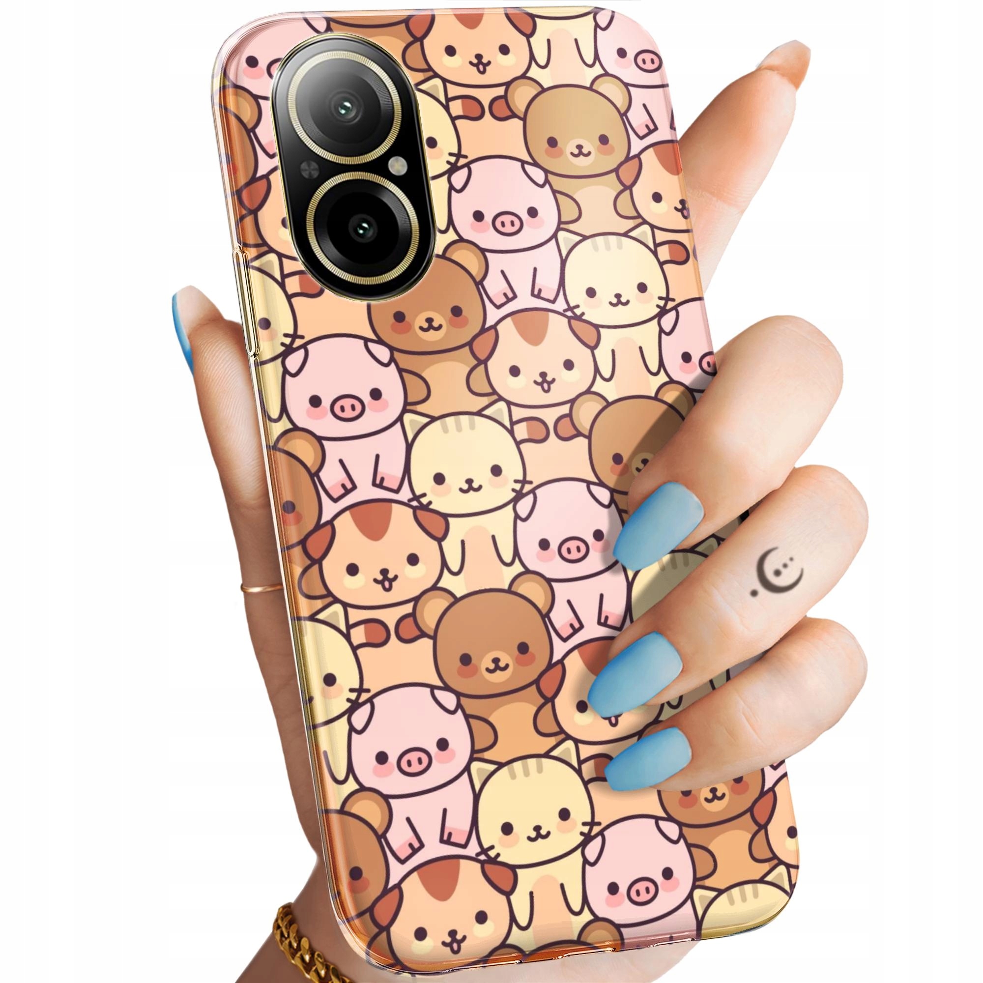 Etui Do Realme C67 4G Zwierzęta Pieski Kotki Lamy Domowe Dziekie Case