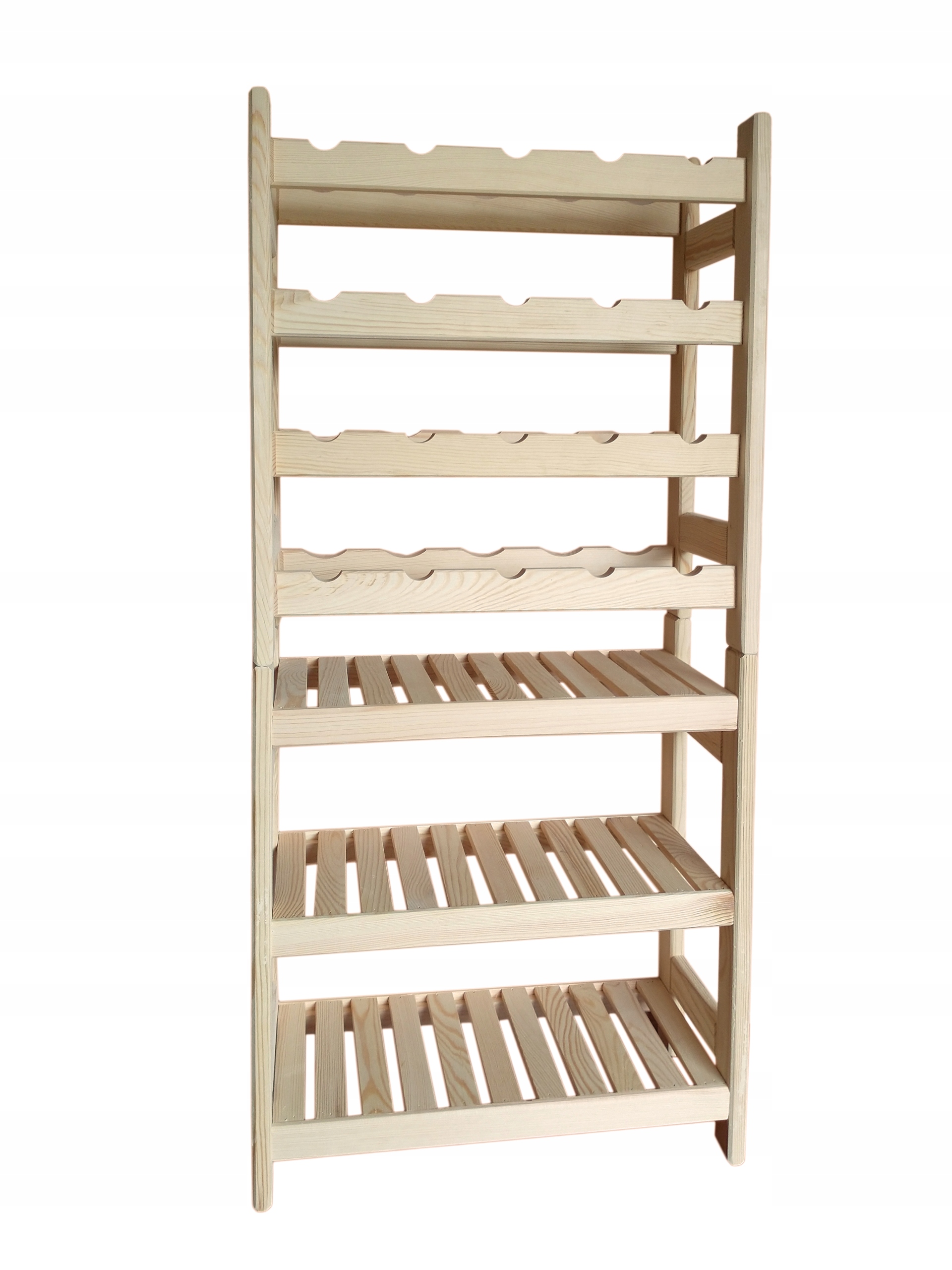 Regał sosnowy modułowy 3 półki 60x44x25 cm Wysokość produktu 60 cm