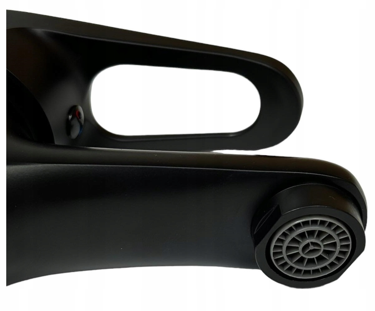 BATERIA ŁAZIENKOWA UMYWALKOWA NISKA STOJĄCA cubic MAŁA black CZARNA MAT Marka Aveeo