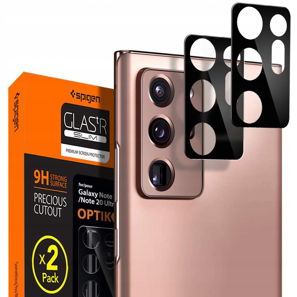 

Szkło na aparat do Galaxy Note 20 Ultra, Spigen x2