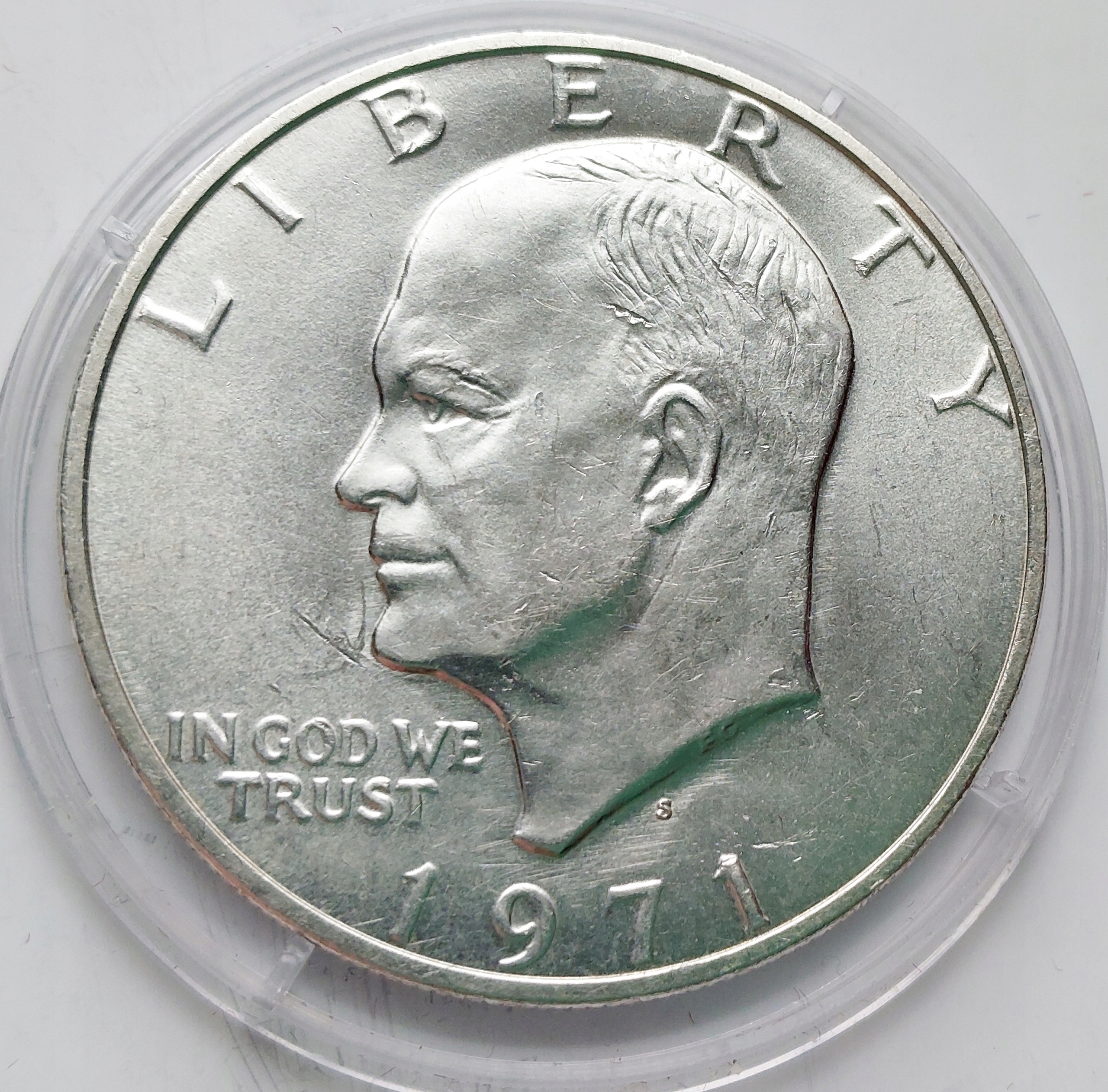 USA - 1 dolar - 1971 S - Eisenhower Dollar - srebro