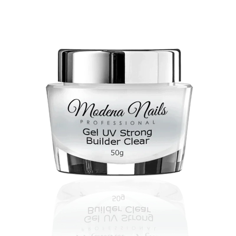 Stavební gel Modena Nails Gel Strong Builder Clear 50 g