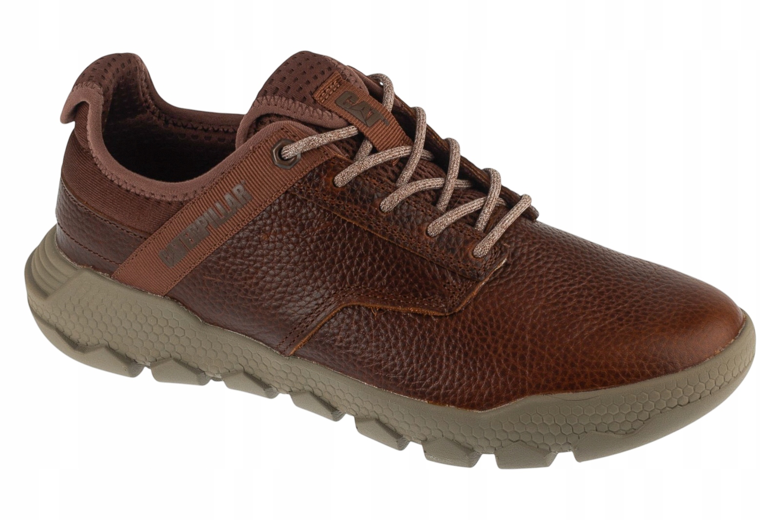 Caterpillar Hex Lite Leather Bt [41] Pánské kožené tenisky Hnědá