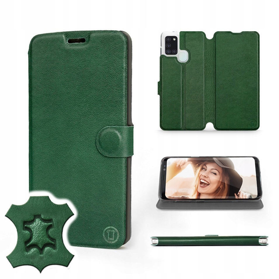 

Etui Mobiwear do Samsung Galaxy A21s - Green Leath