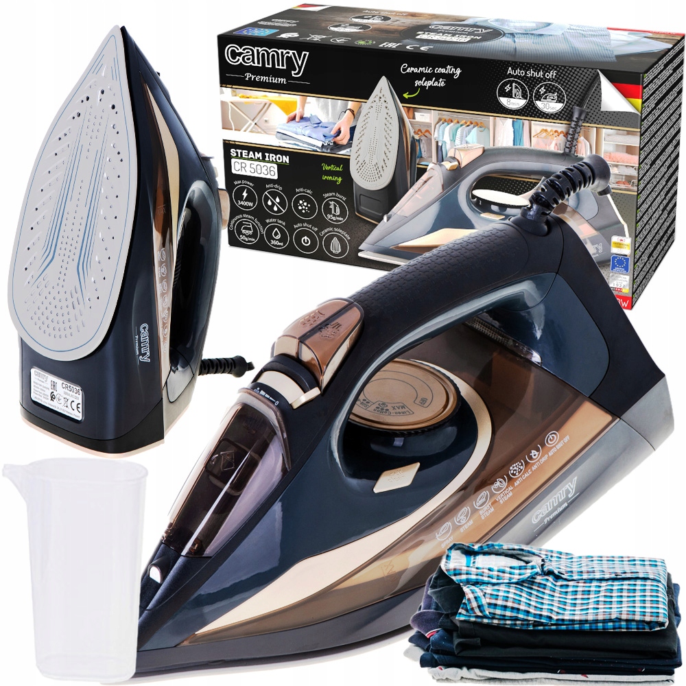 Żelazko Parowe 3400W Strażak Anti-calc Anti-drip