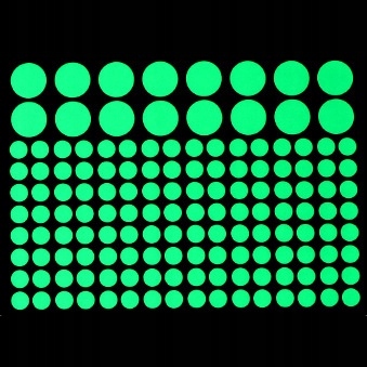 

Świecące naklejki ścienne Świecące Gwiazdki Kropki