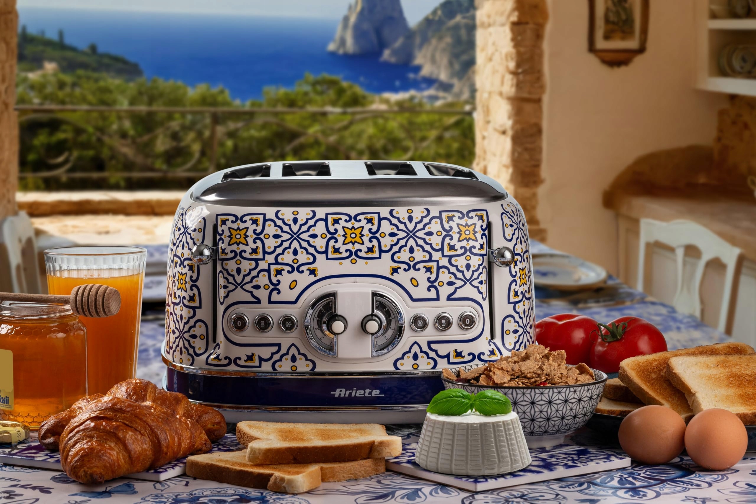ARIETE Toster 156 Capri Cztery Szczeliny 6 Poziomów Opiekania 1630W — miniatura 4