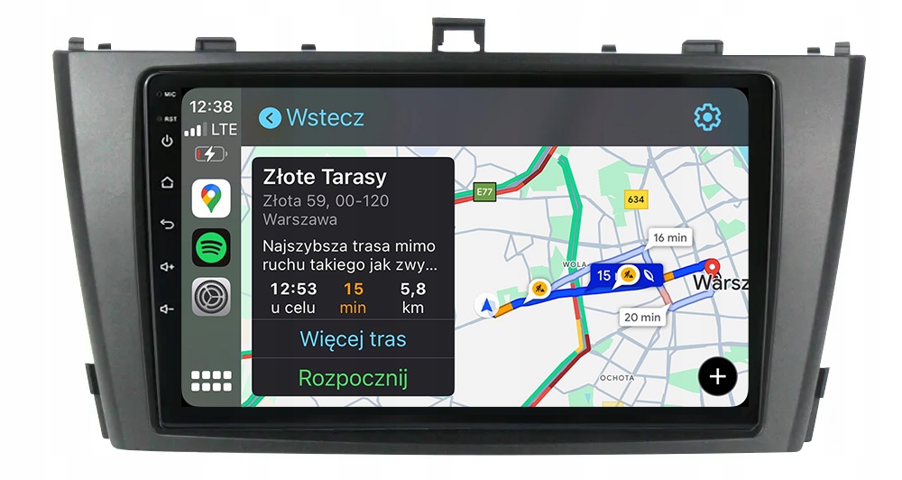 Toyota Avensis T27 2008-2015 Navigační Rádio Pro Android Carplay 8 GB/128 Dsp