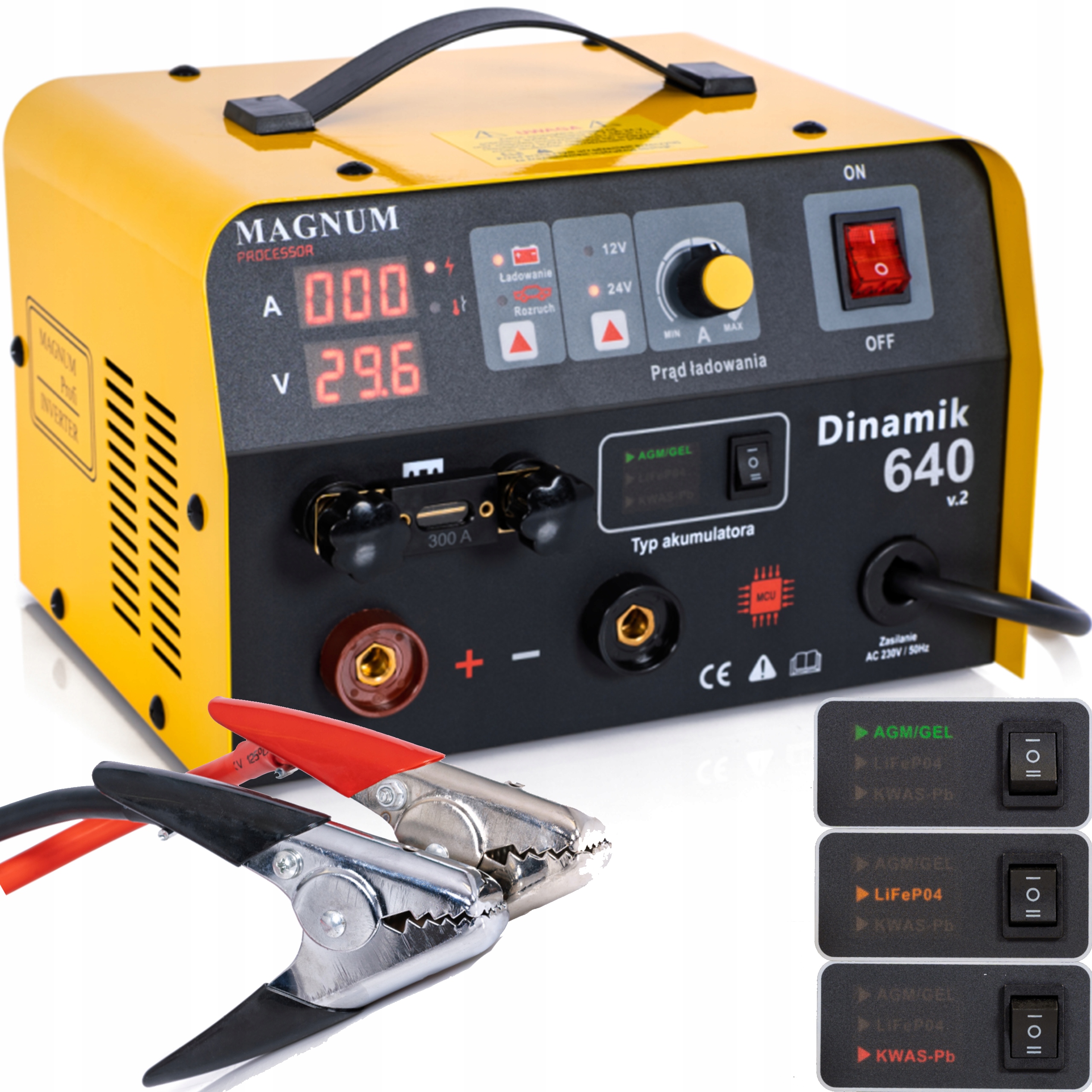 Usmerňovač S Rozbehom 12/24V Dinamik 640 V2 Pb/Lit/WET/GEL/AGM Magnum