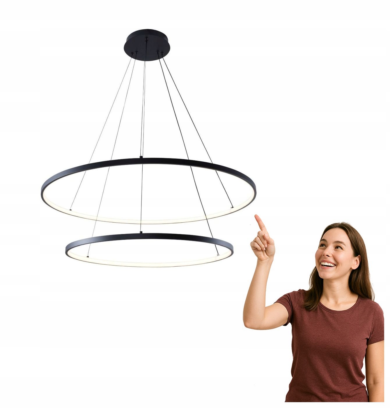 Závesná Led lampa 60W Breno 2023200-BK Zuma Line