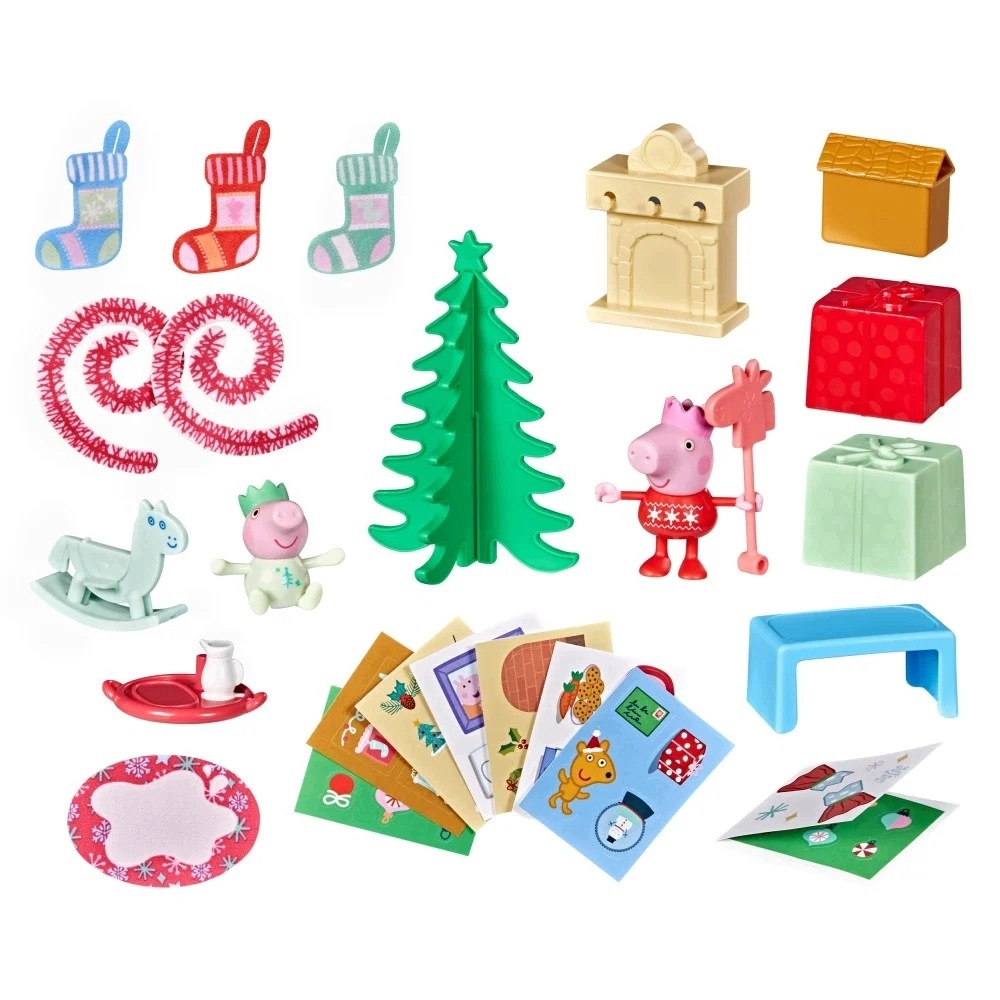 Адвент-календарь Peppa Pig Hasbro G3127, фигурки, наклейки и аксессуары, от 3 лет — фото 3