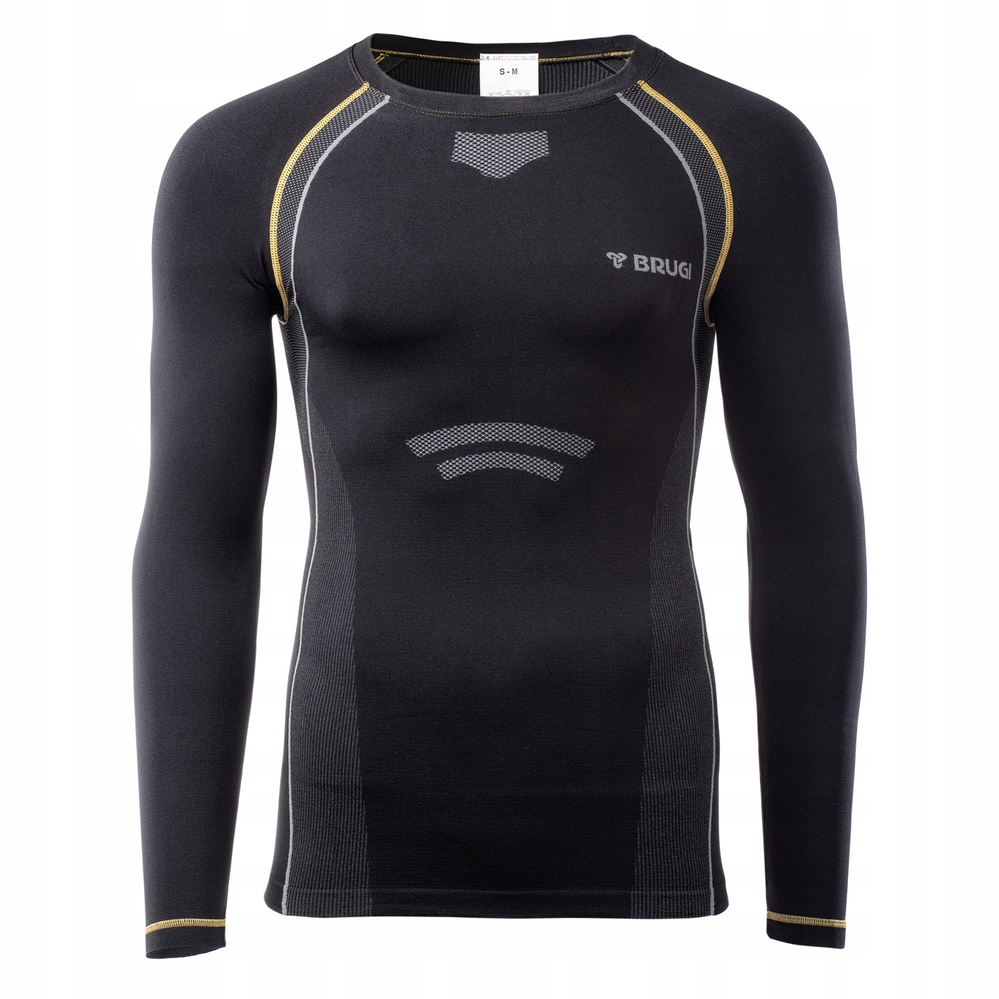 Koszulka Termoaktywna Męska Termiczna Oddychająca Brugi 4RC3 bk S/m