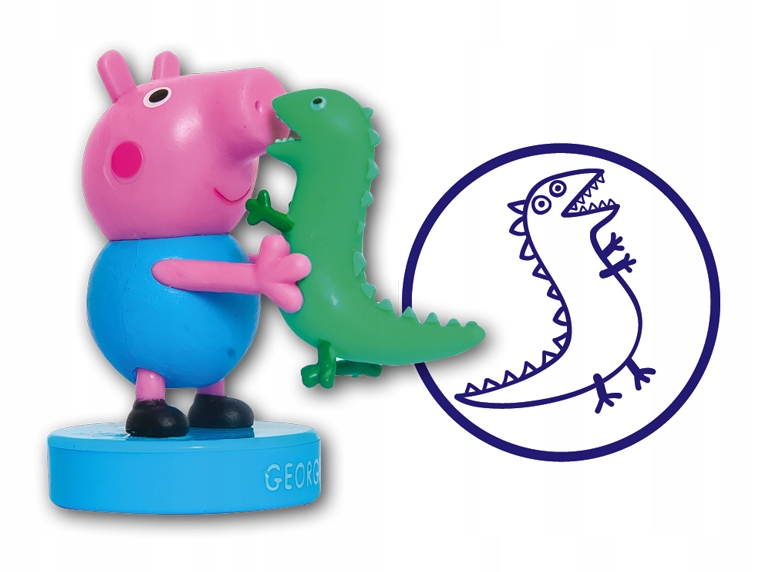 

Świnka Peppa pieczątka z figurką George Kd