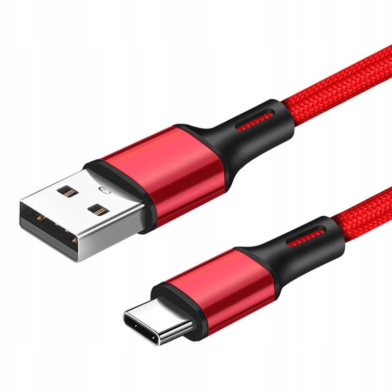 

Kabel Typ C 2m Quick Charge [3A] oplot czerwony