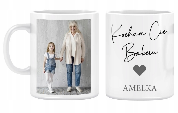

Kubek foto Dzień Babci z imionami Wnuków 330ml