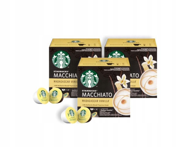 Kapsułki Starbucks Dolce Gusto Macchiato 3x 12szt