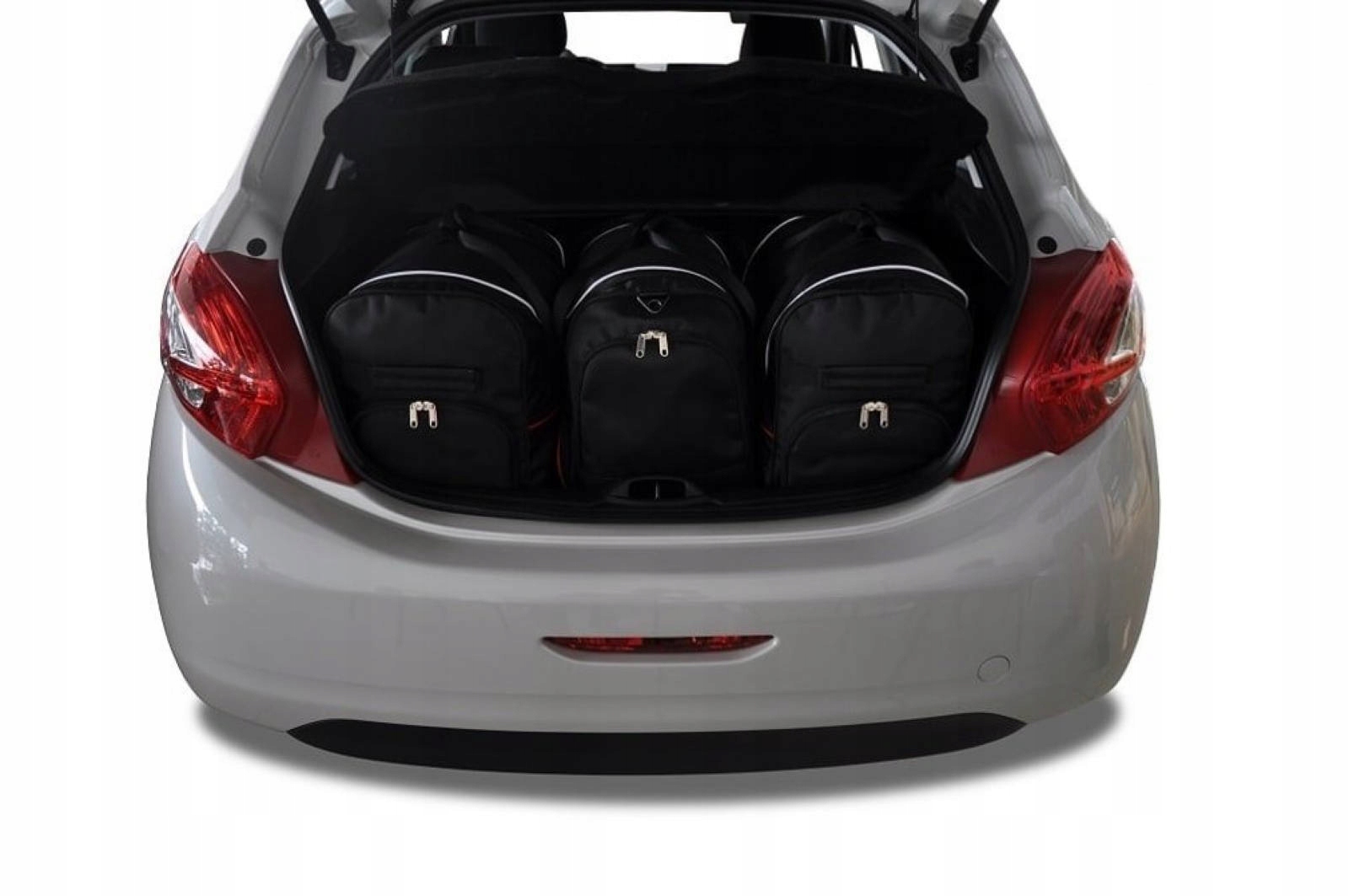 J&j Automotive Sada 3ks cestovných tašiek Aero pre Peugeot 208 Hatchback 2
