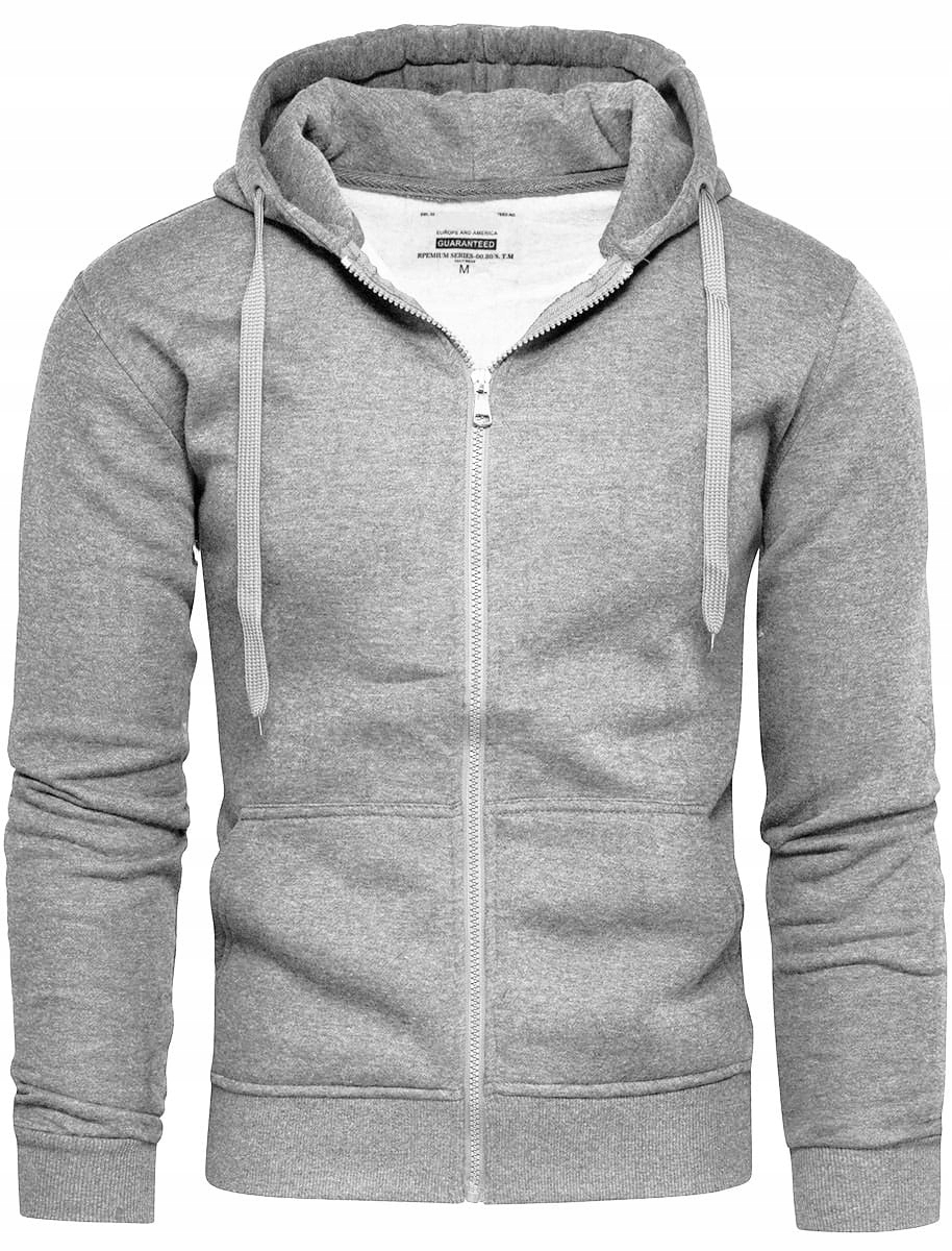 BLUZA MĘSKA Z KAPTUREM ROZPINANA XXL