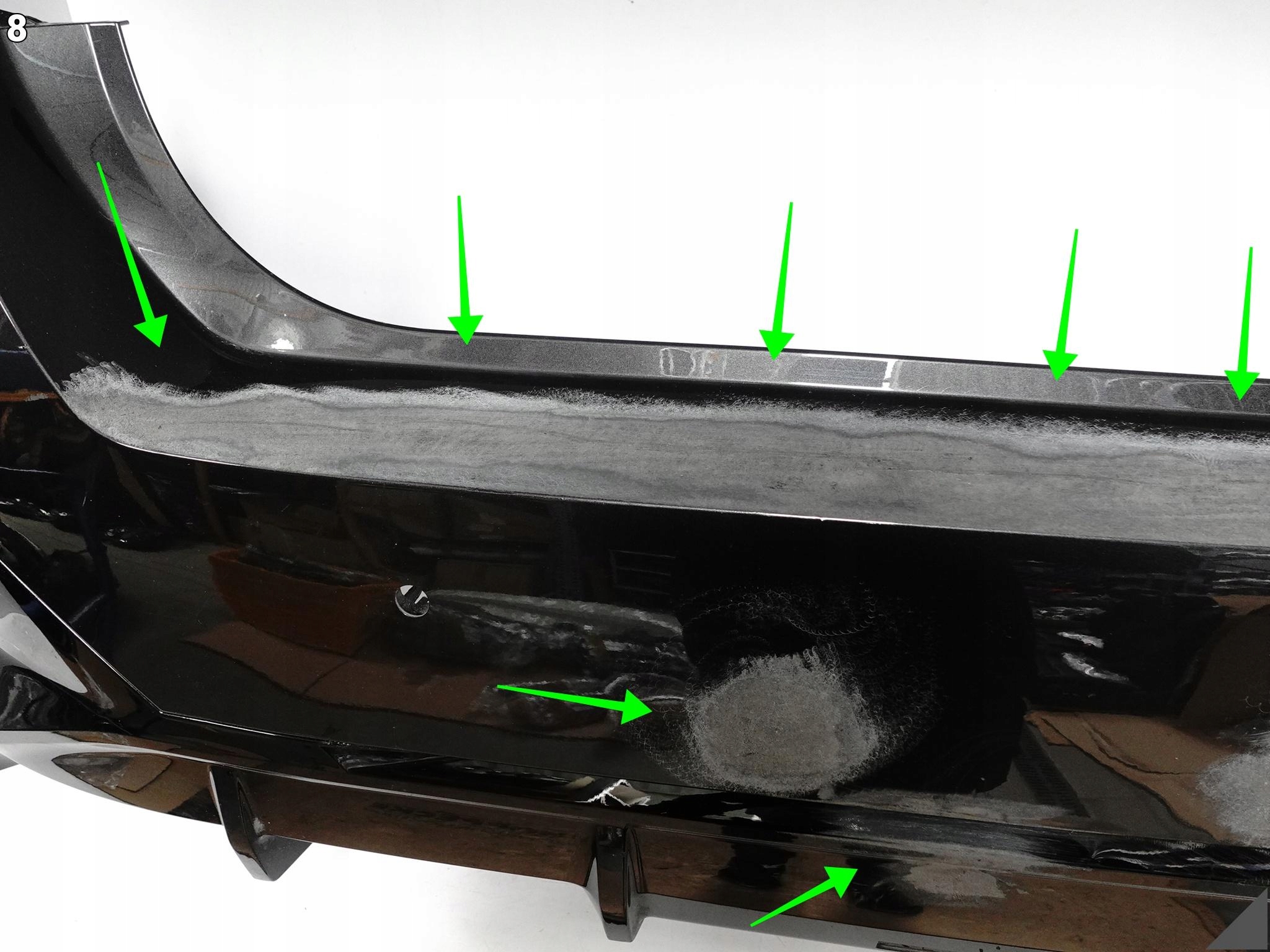 BMW 5 G60 sedan m-packet 23- bumper BUMPER diffuser SPOILER rear part (6xPDC)