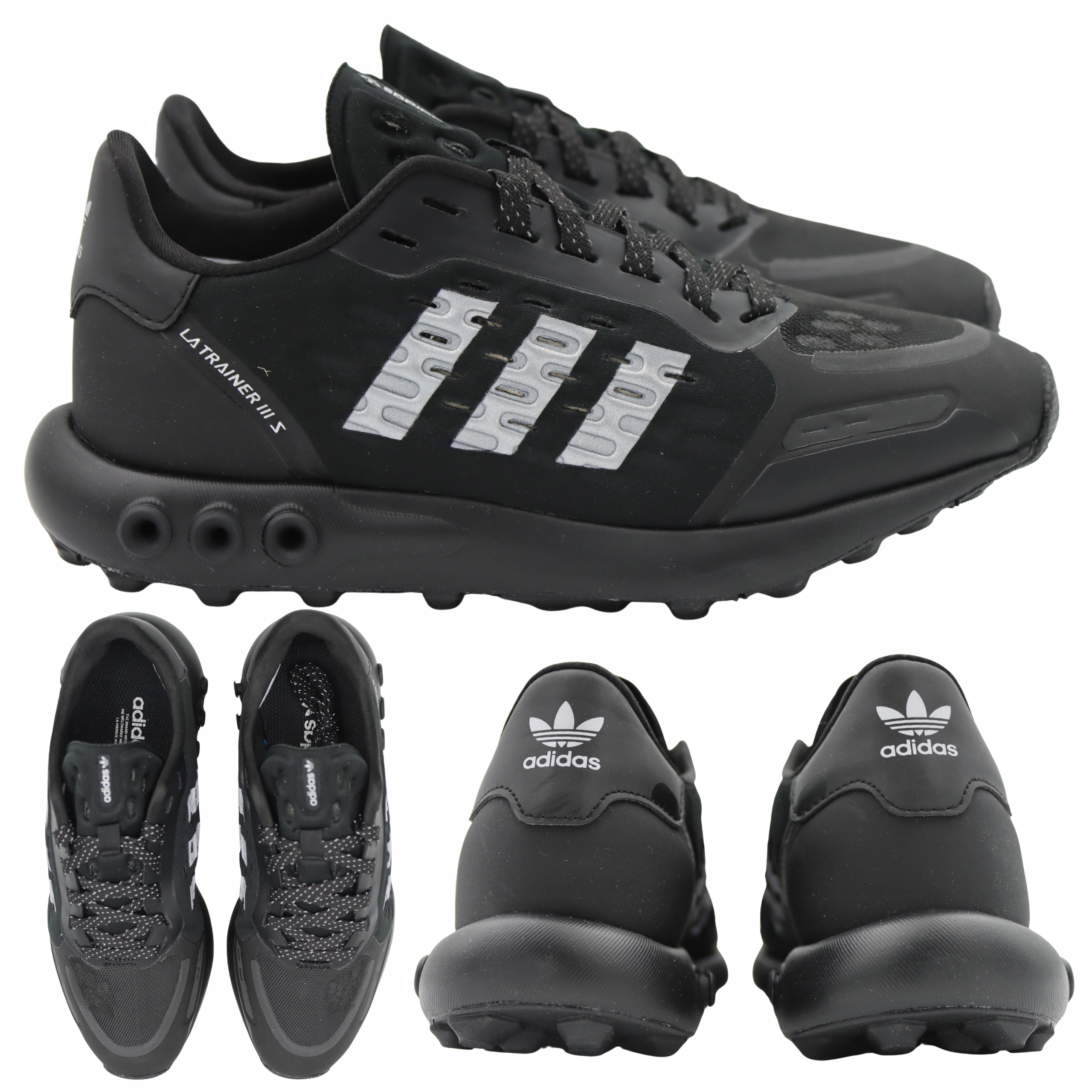Černé sportovní boty Adidas La Trainer III J pohodlné Vel. 37 1/3