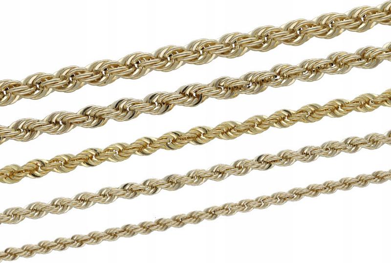 Zlatý řetízek 585 55 cm elegantní kordel 6,2 g svaté přijímání křest suvenýr