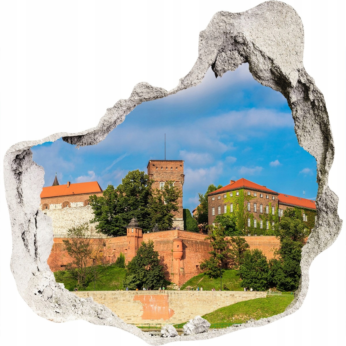 

Fototapeta dziura ścienna 3d Kraków Polska 125x125