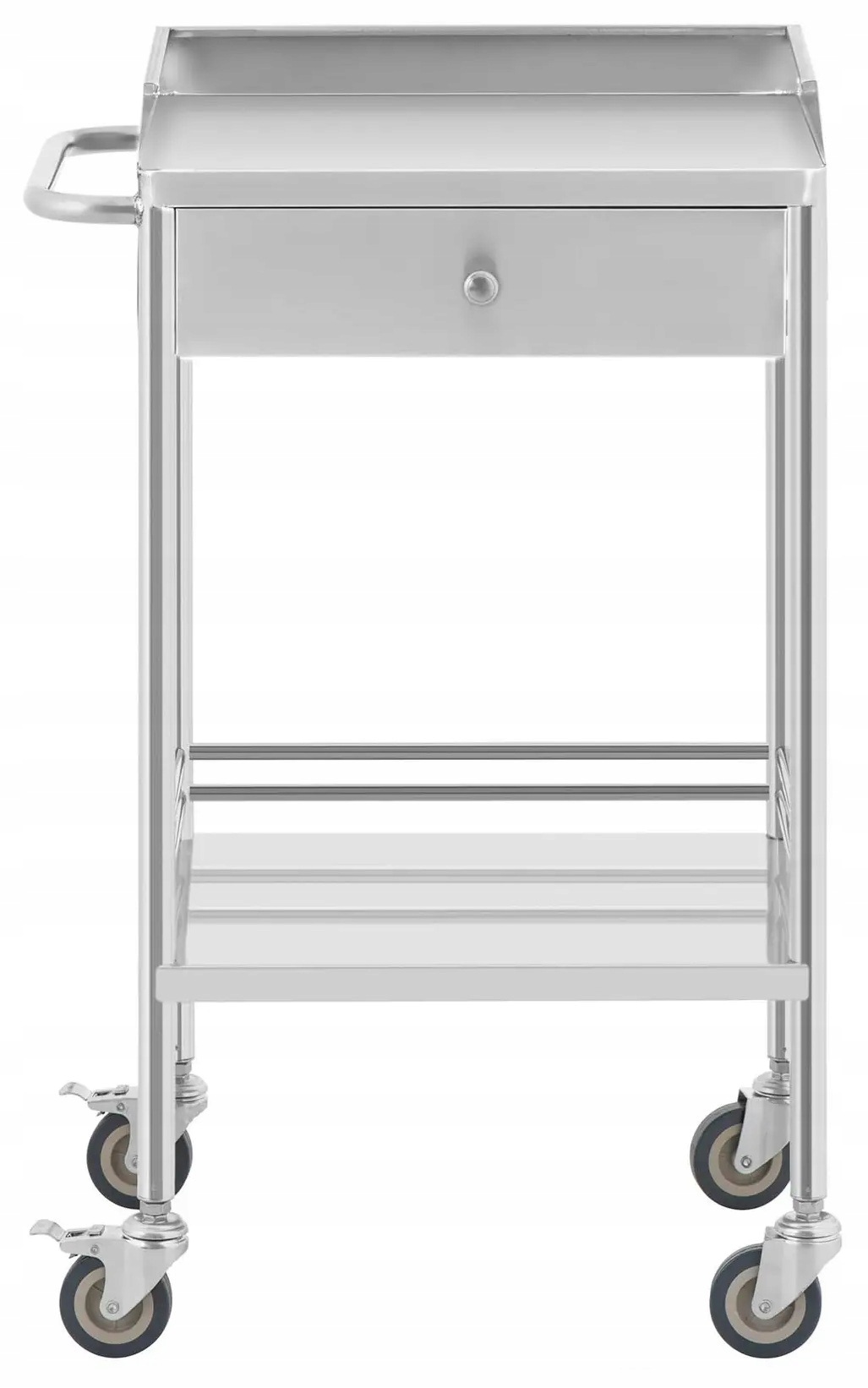 Wózek laboratoryjny 2 półki 43x39x13cm 1 szuflada 40kg Steinberg SBS-LF-140