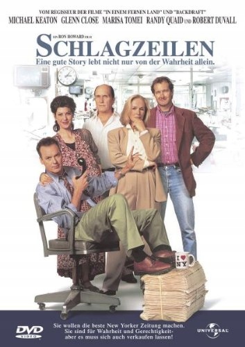 Zawód Dziennikarz (1994) Paper Keaton Duvall Tomei